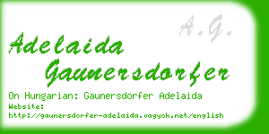 adelaida gaunersdorfer business card